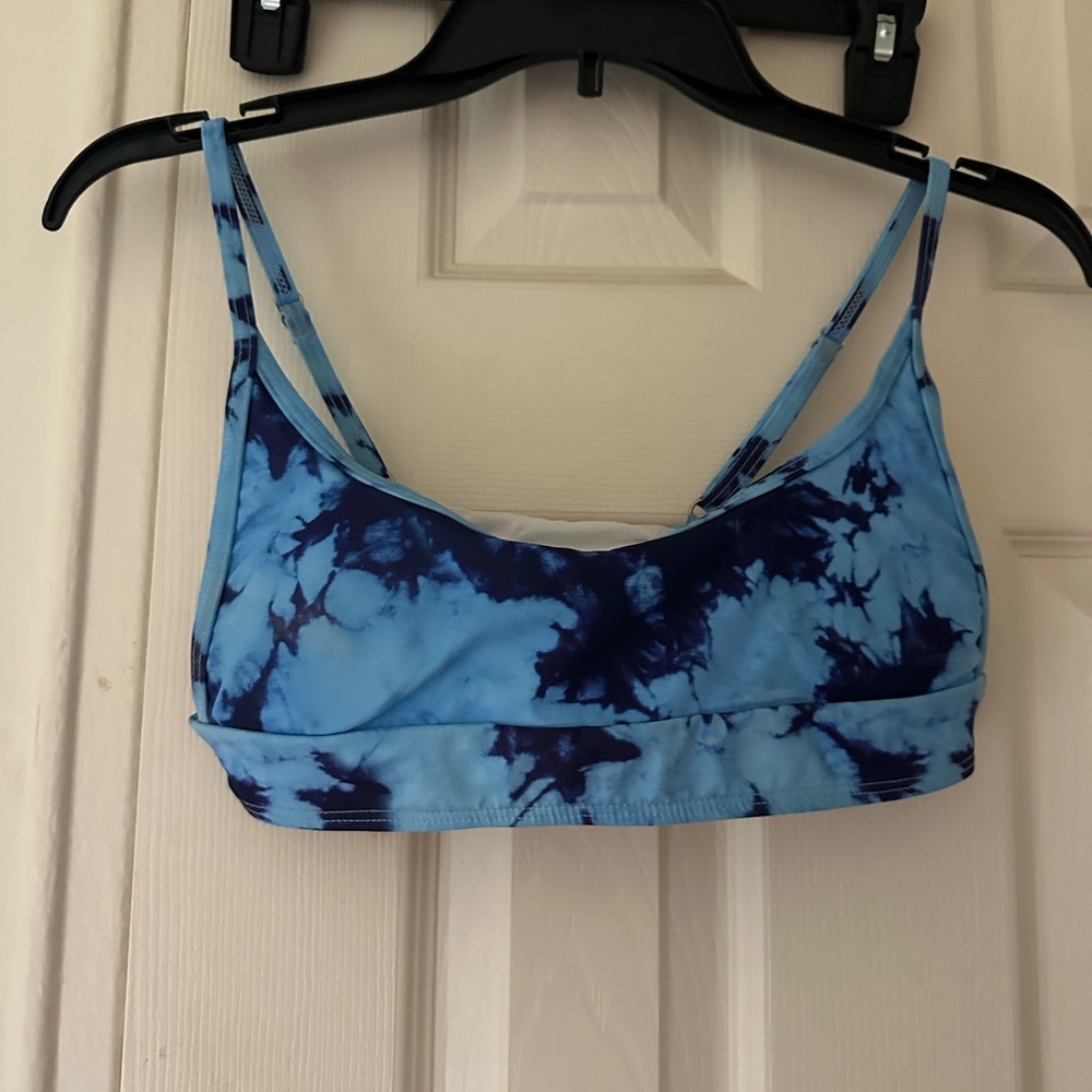 Blue Tie-Dye Bathing Suit